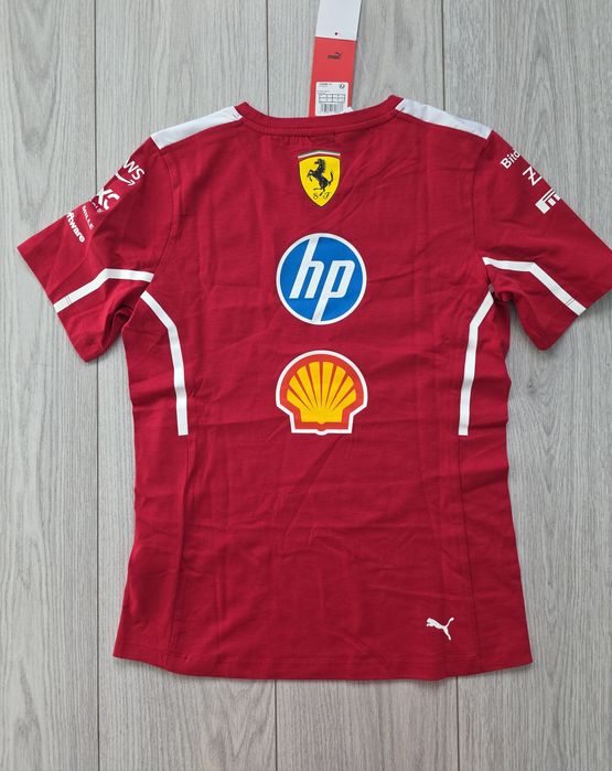 Scuderia Ferrari 2025, damska koszulka F1, Formuła 1, Leclerc, S