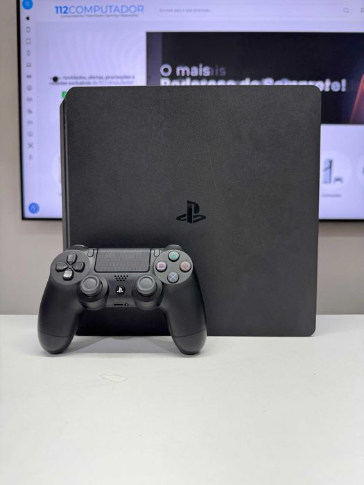 Sony PlayStation 4 Slim 1TB com Comando Original - Loja Ovar