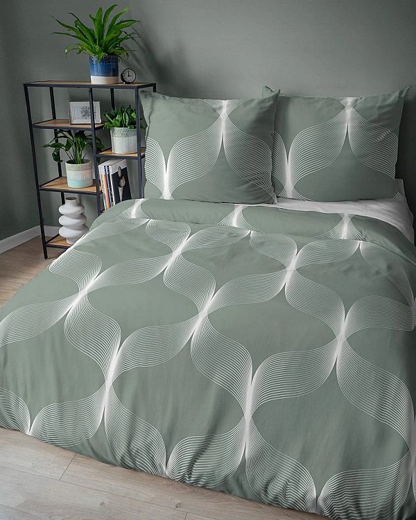 Komplet pościeli BAWEŁNIANEJ VICENZA 140x200/2 części elegancka z wzor