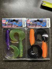 4x Twister VR 6" Relax Lures