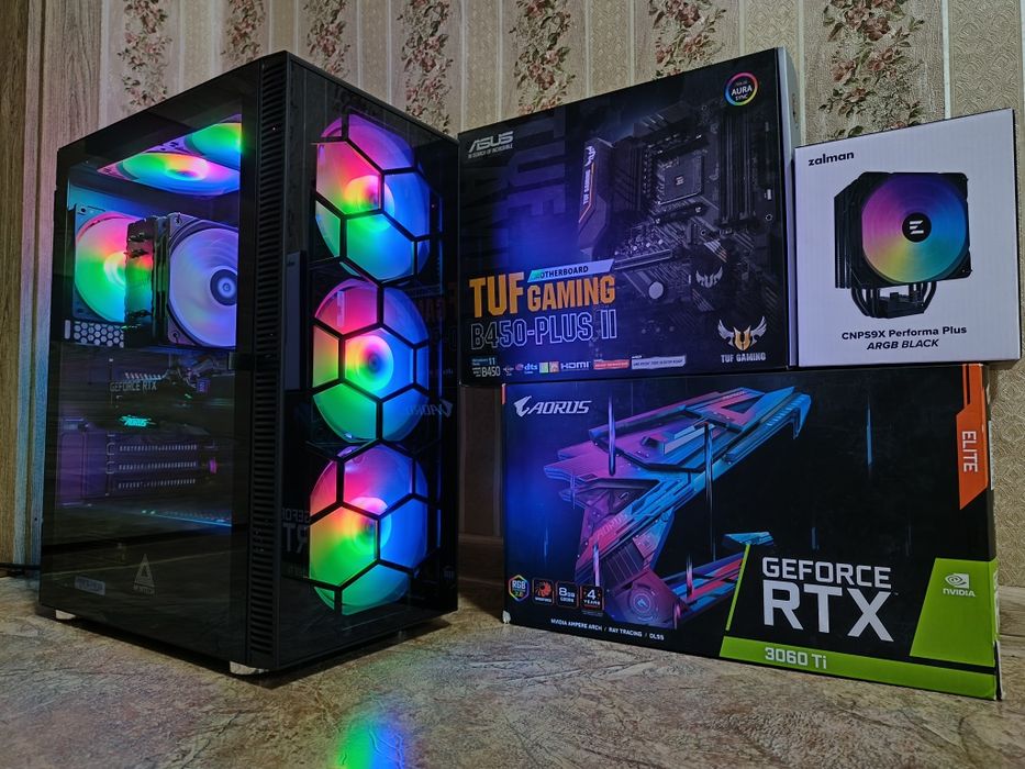 Игровой Пк|Компьютер  Ryzen 5 5600|32GB|RTX 3060 Ti Aorus