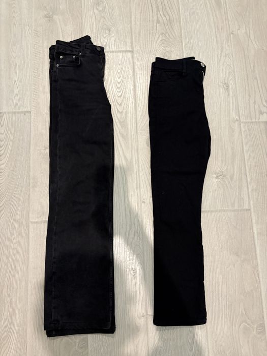 Джинси чорні прямі, скіні Zara