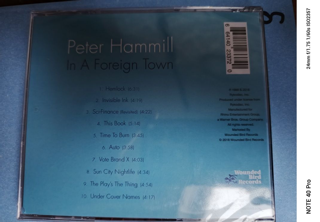 Peter Hammill - In A Foreign Town (1988) reed. 2018 nowa w folii