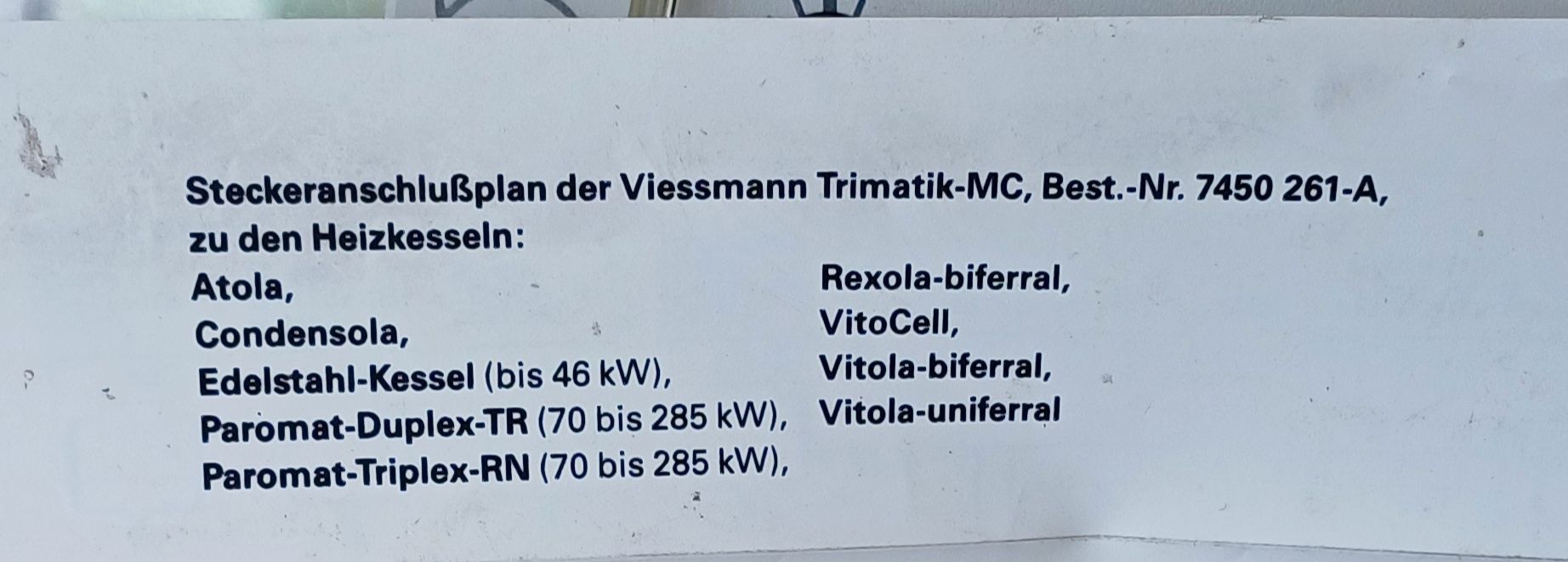 Viessmann Trimatik MC sterownik regulator programator
