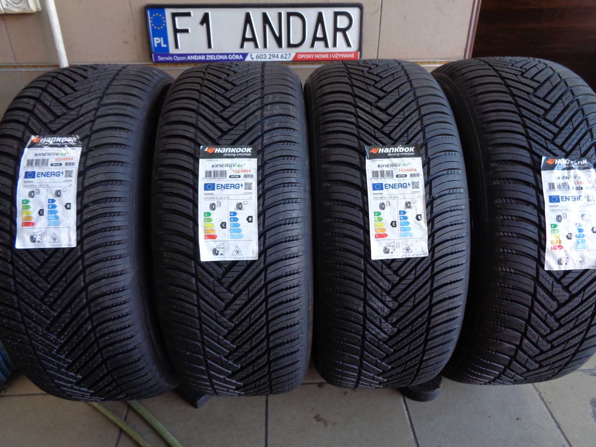 235/50R18 HANKOOK Kinergy 4S2 , Nowe Opony Całoroczne , ANDAR Poleca