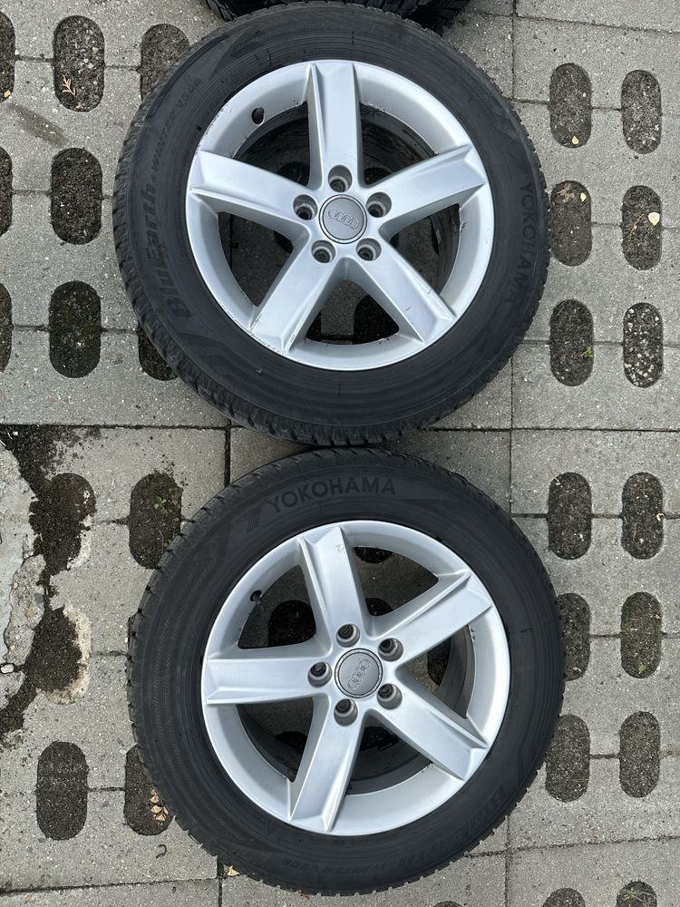 Felgi Audi 16’ 5x112 + opony ziomowe Yohohama z 2023 roku