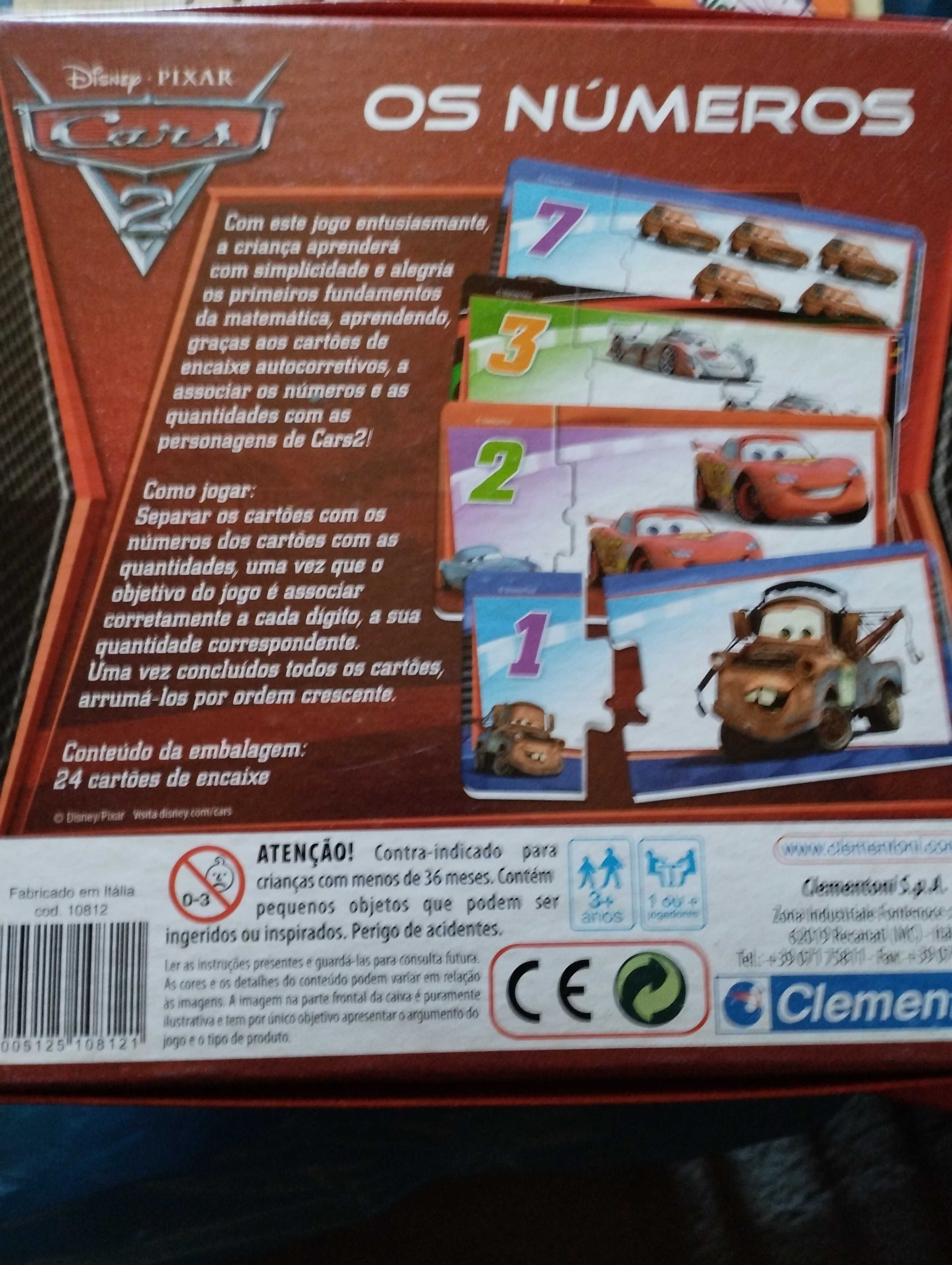 Puzzle  números Disney cars