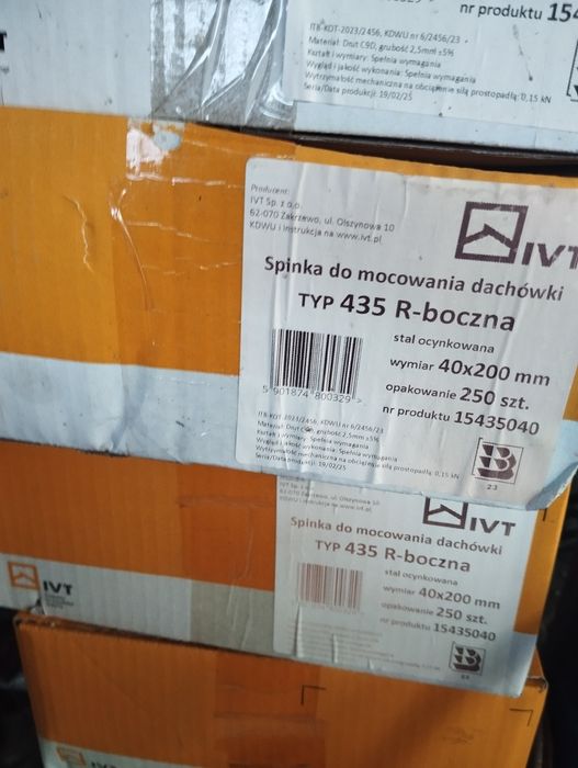 Spinki do dachówki
