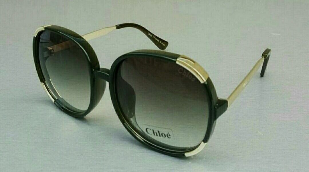 Chloe CE 712S очки женские большие в зелёной с золотом оправе