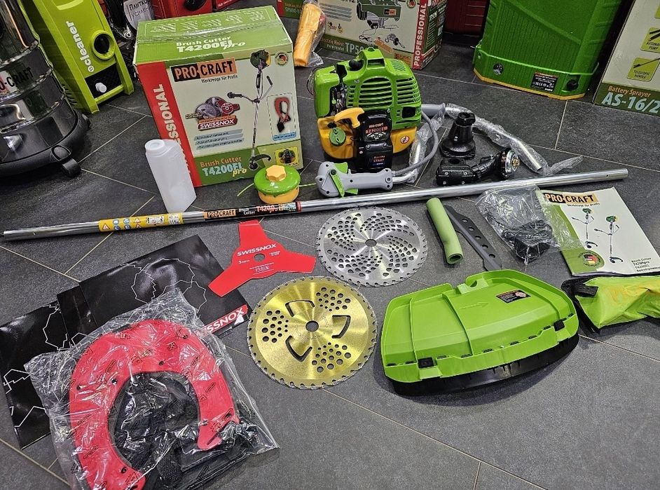 3 Ножа Бензокоса ProCraft Бензиновая Коса Мощная Триммер Гарантия