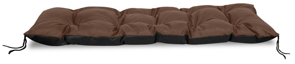 Poduszka ogrodowa 120x40 cm wodoodporna na ławkę palety brązowy