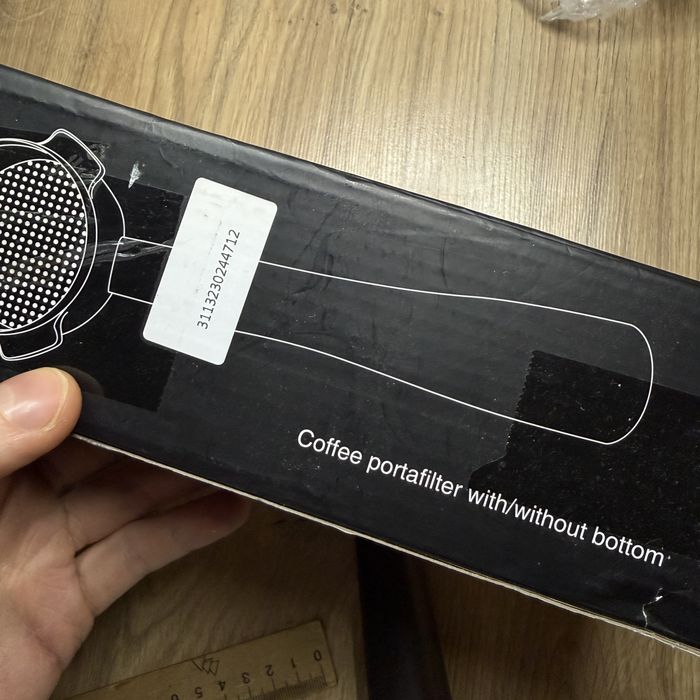 Комплект кофе 3в1 Рожок (портфільтр) 59 мм + темпер + WDT інструмент