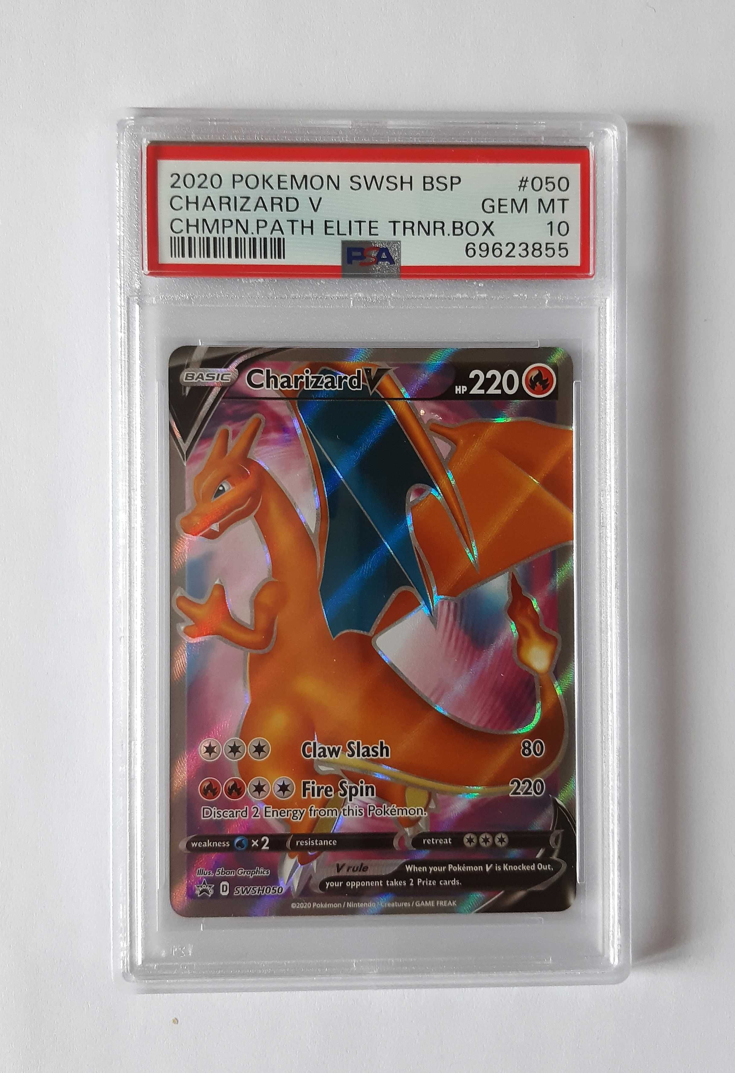 PSA 10 Pokemon Charizard V SWSH Black Star Promos 050 Gem Mint