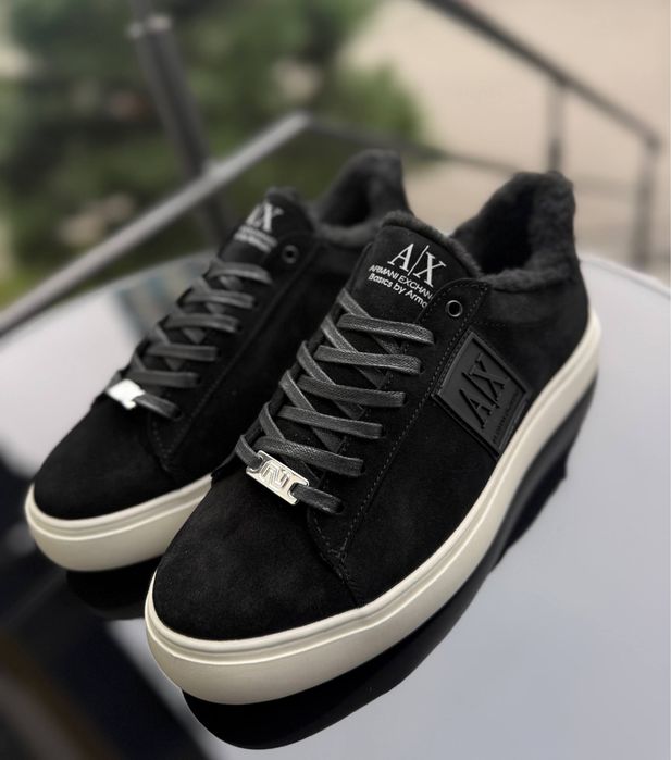 LUX Чоловічі брендові кеди на хутрі зима AX замша 41,42,43,44,45 КИЇВ