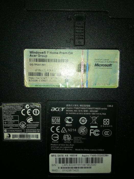 Acer Aspire 7740G