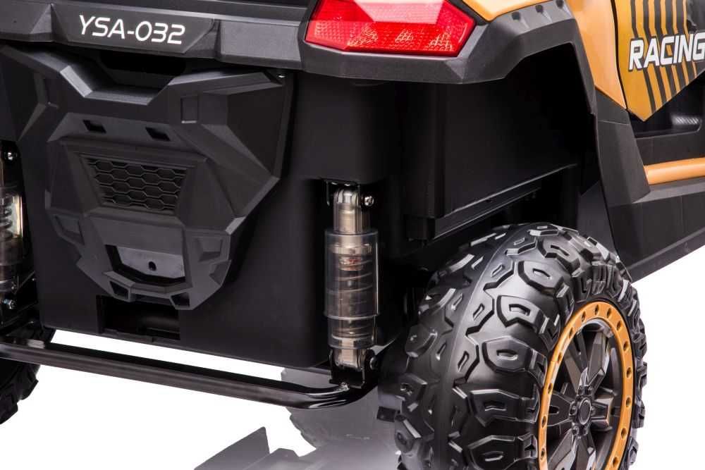 Auto na Akumulator A032 EVA – Złote | 24V, 4x200W, LED, Miękkie Koła