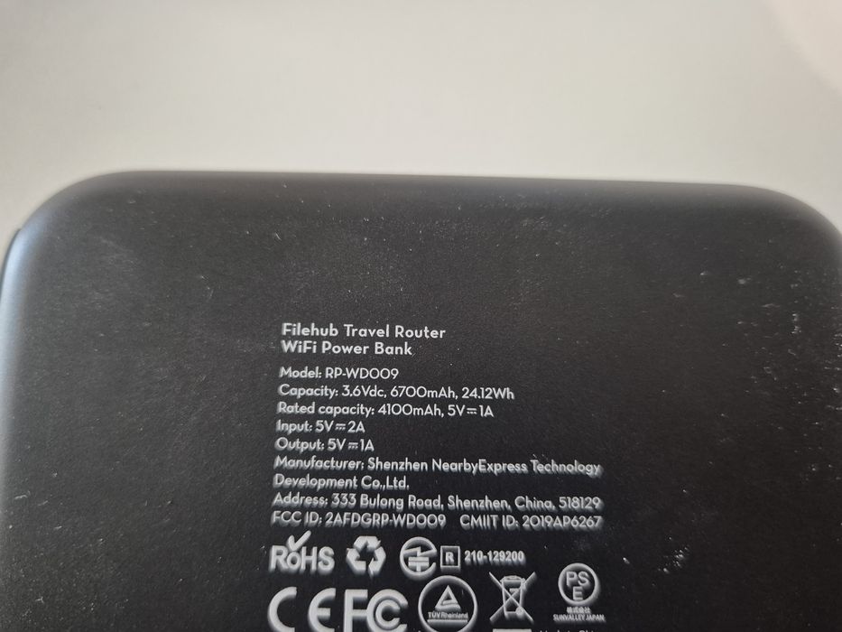 RavPower FileHub / Router, Powerbank, cloud, NAS