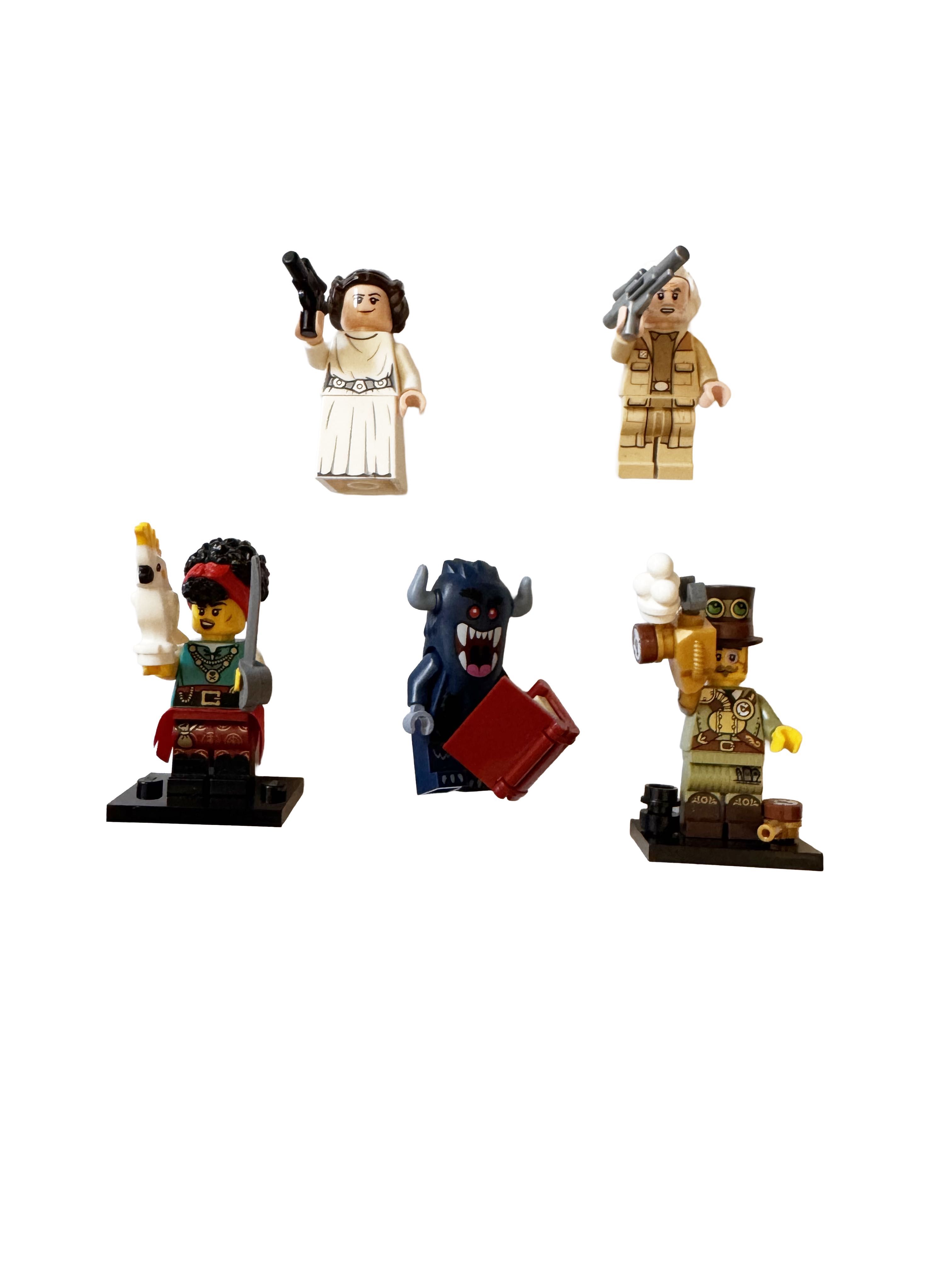 Mini Figuras lego - Leia - Star Wars - Pirate - Boogey Man Steam Punk
