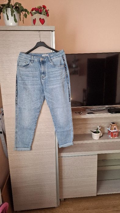 Spodnie jeansowe boyfriend 40L nowe