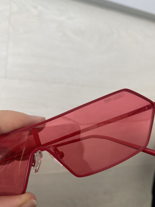 Kultowe okulary Poppy Lissiman kolor czerwony