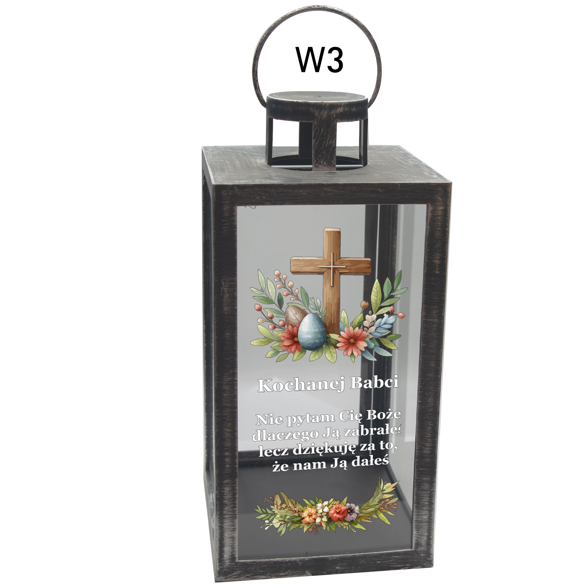 Znicz na wielkanoc XL 21 cm wielkanocny dla Babci Dziadka Dziadków