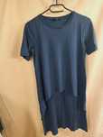 COS XS 34 granatowa wiskoza oversize