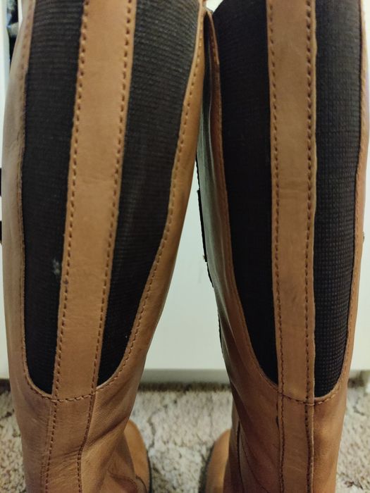 Kozaki damskie skóra naturalna 38