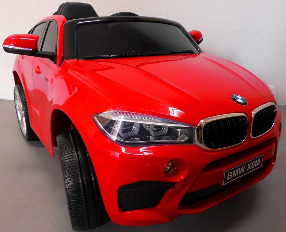 Samochód BMW X6M na akumulator dla dzieci czerwony