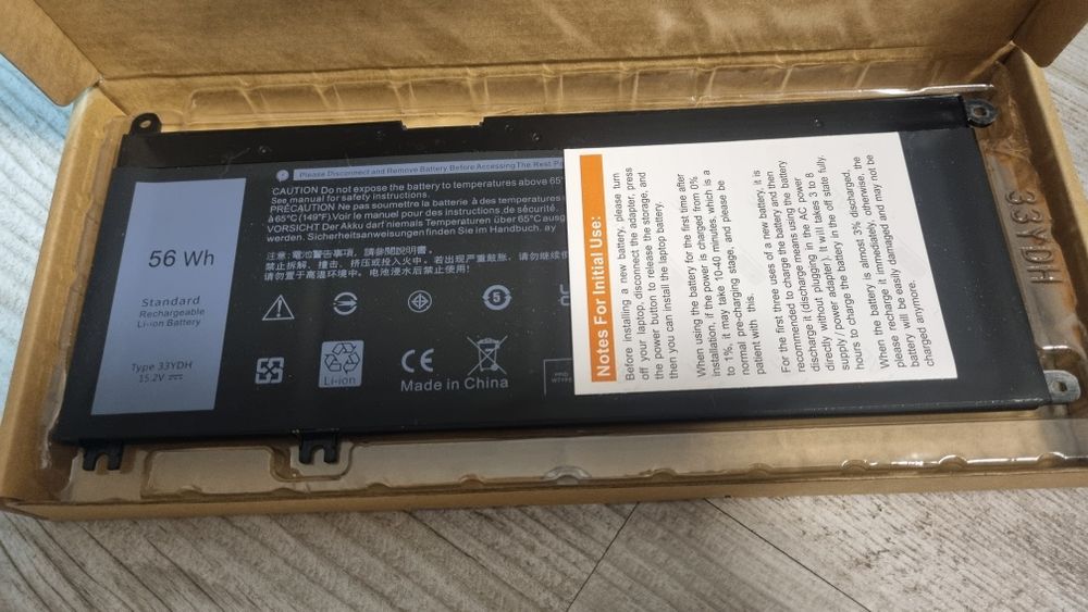 Оригінальна батарея для ноутбука DELL F3YGT 7480 7490 7380 7390