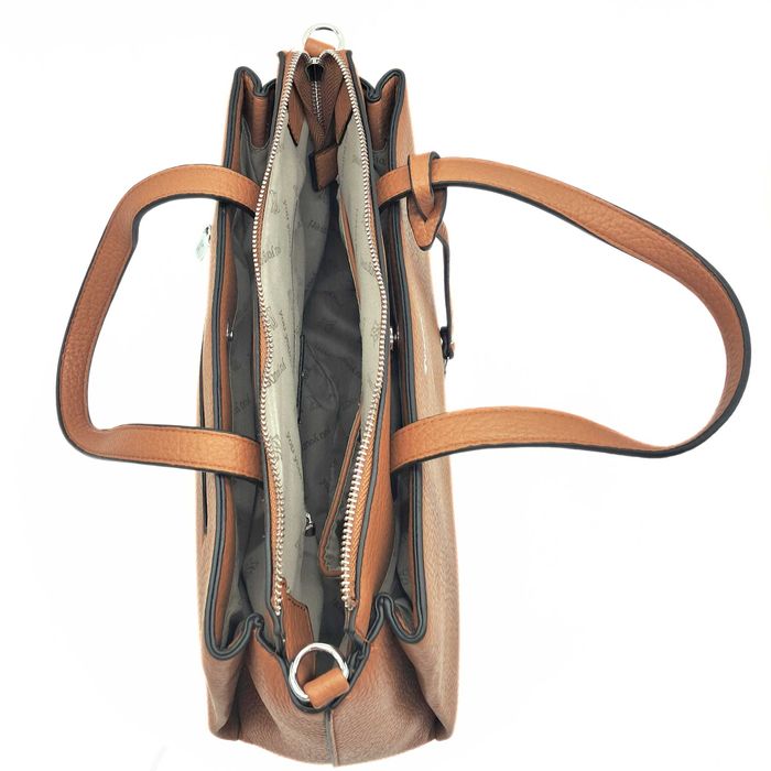 Brązowa torebka damska kuferek YYcoveri