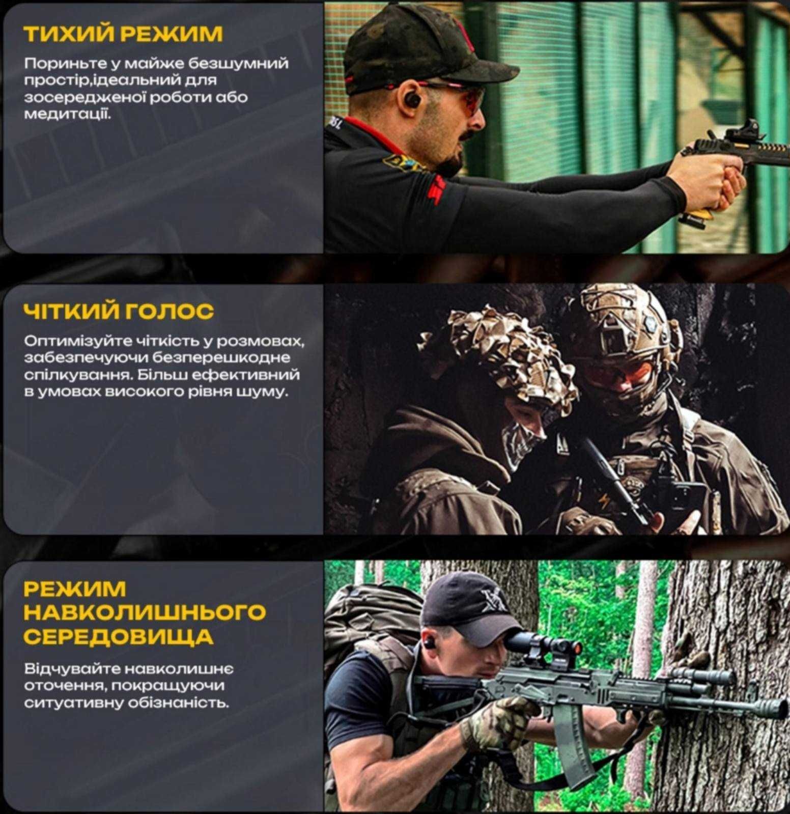NEW! Захисні активні беруші Earmor M20T Pro з Bluetooth під шолом