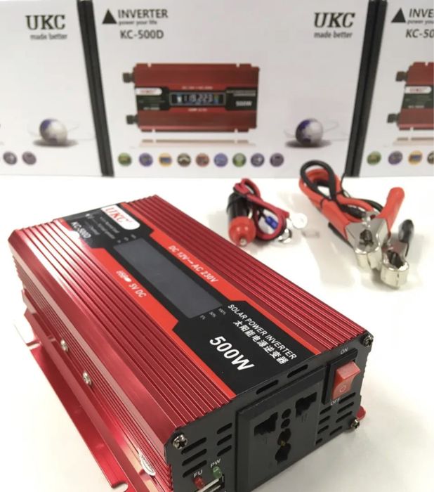 Авто инвертор UKC 12v/24v в 220 вольт преобразователь напряжения