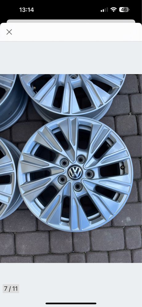 Oryginalne alufelgi Vw 5x120 17 cali Multivan T7 T6 T5 opony nowe