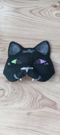 Maska kota therian ręcznie robiona