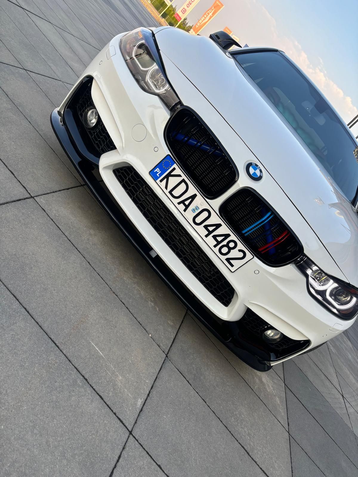 BMW F30 F31 F32 F36 M3 Look Dokładka Zderzaka Przedniego  Czarny