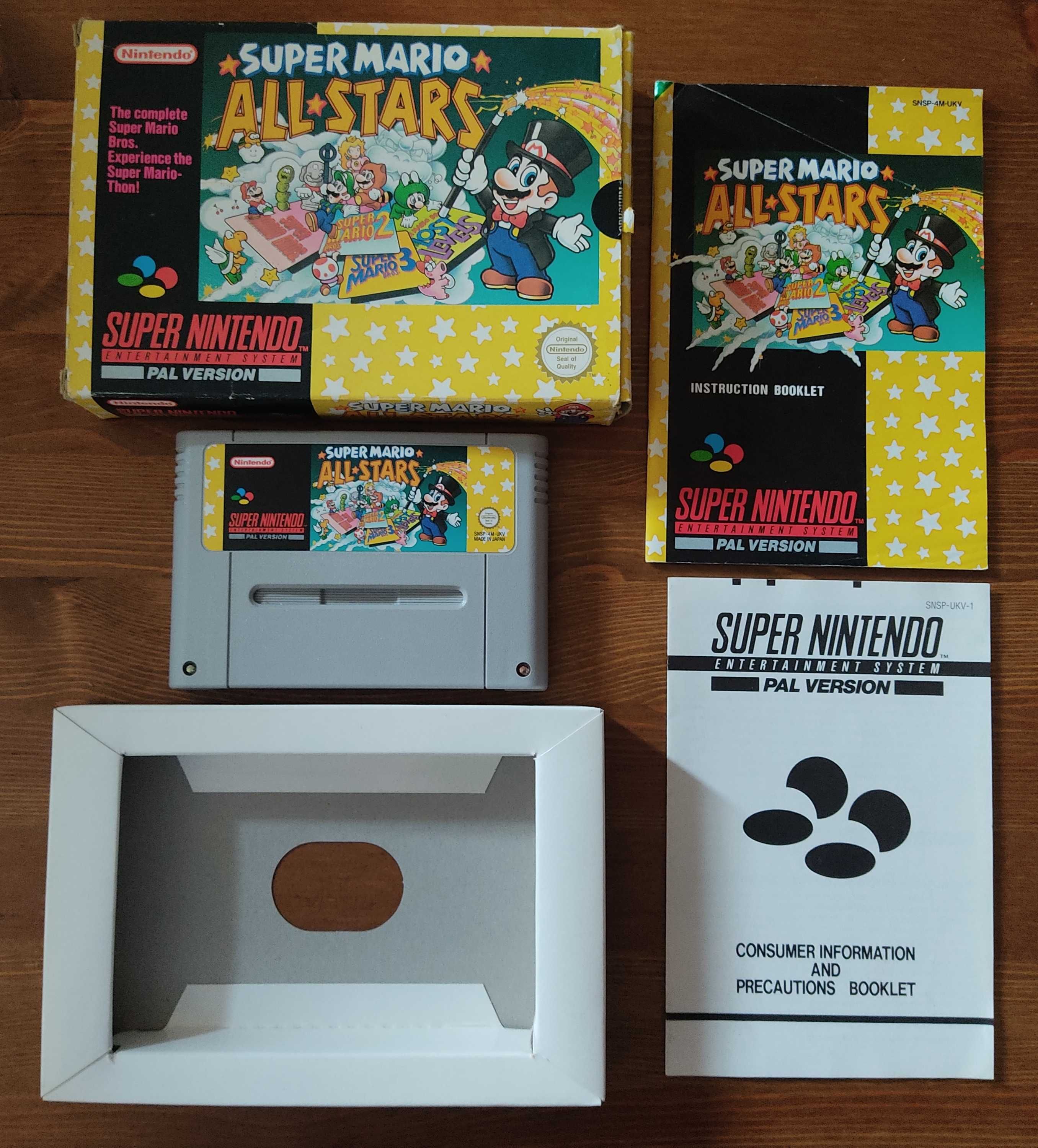 Super Mario All Star SNES com Caixa e Manual Versão PAL