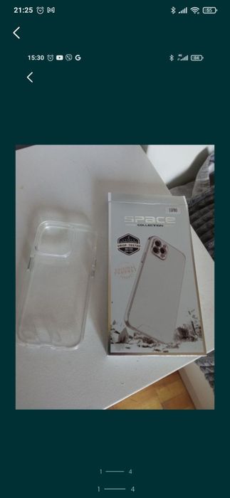 На Айфон 15 про чохол прозорий силіконовий в коробці новий