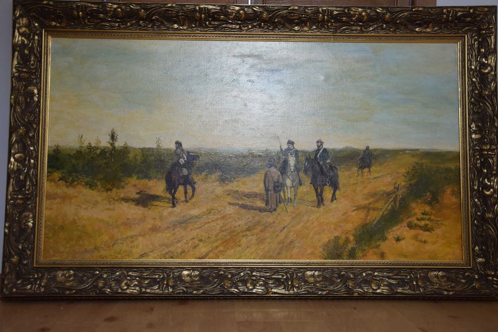 Obraz olejny Powstańczy patrol K.Polak wg Gierymskiego