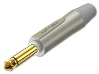 PJ2X-SG-PURE - Złącze JACK 6,3mm mono prosty silent (srebrny)