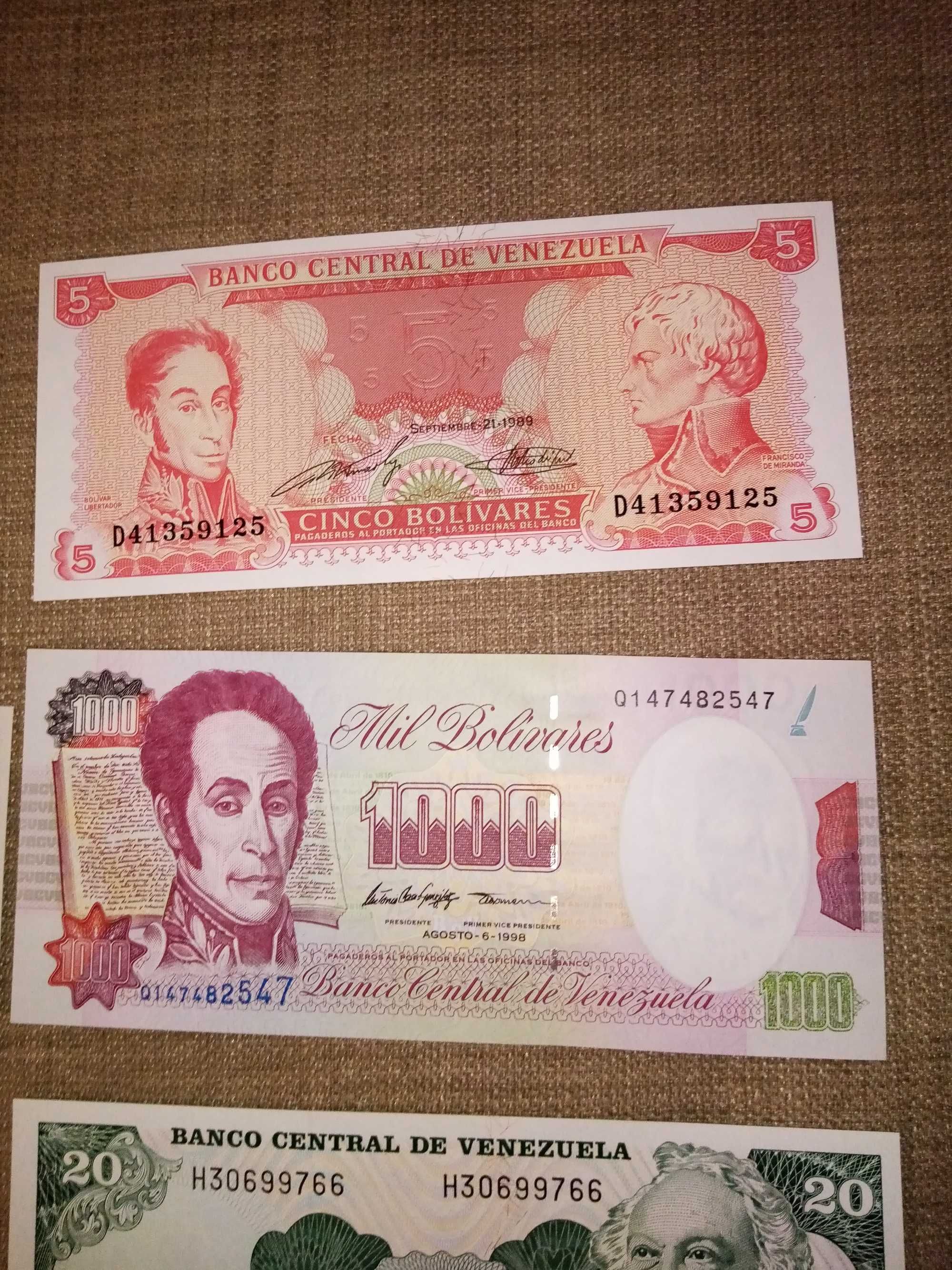 VENEZUELA,11 Notas 10 N/Circuladas 1 MBC a de 50 BOLIVARES.