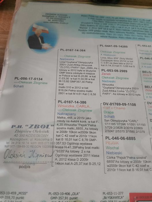 Samice pocztowe z rodowodem