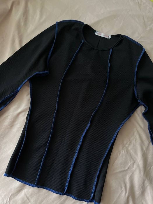 Кофта жіноча чорна з синім