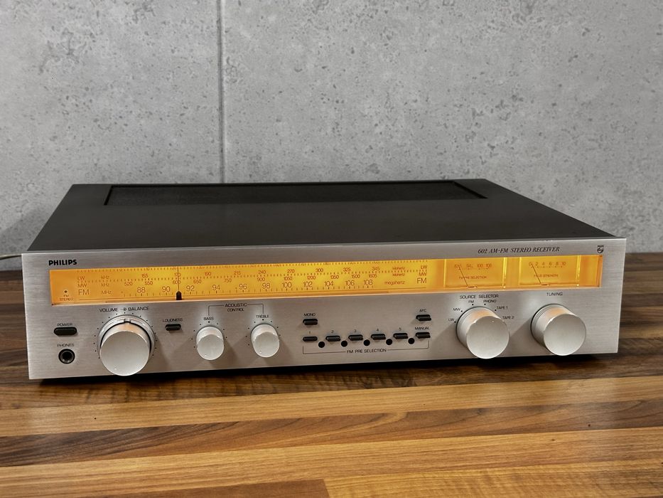 Amplituner Philips 602 , 2x40w, nowe podswietlenie