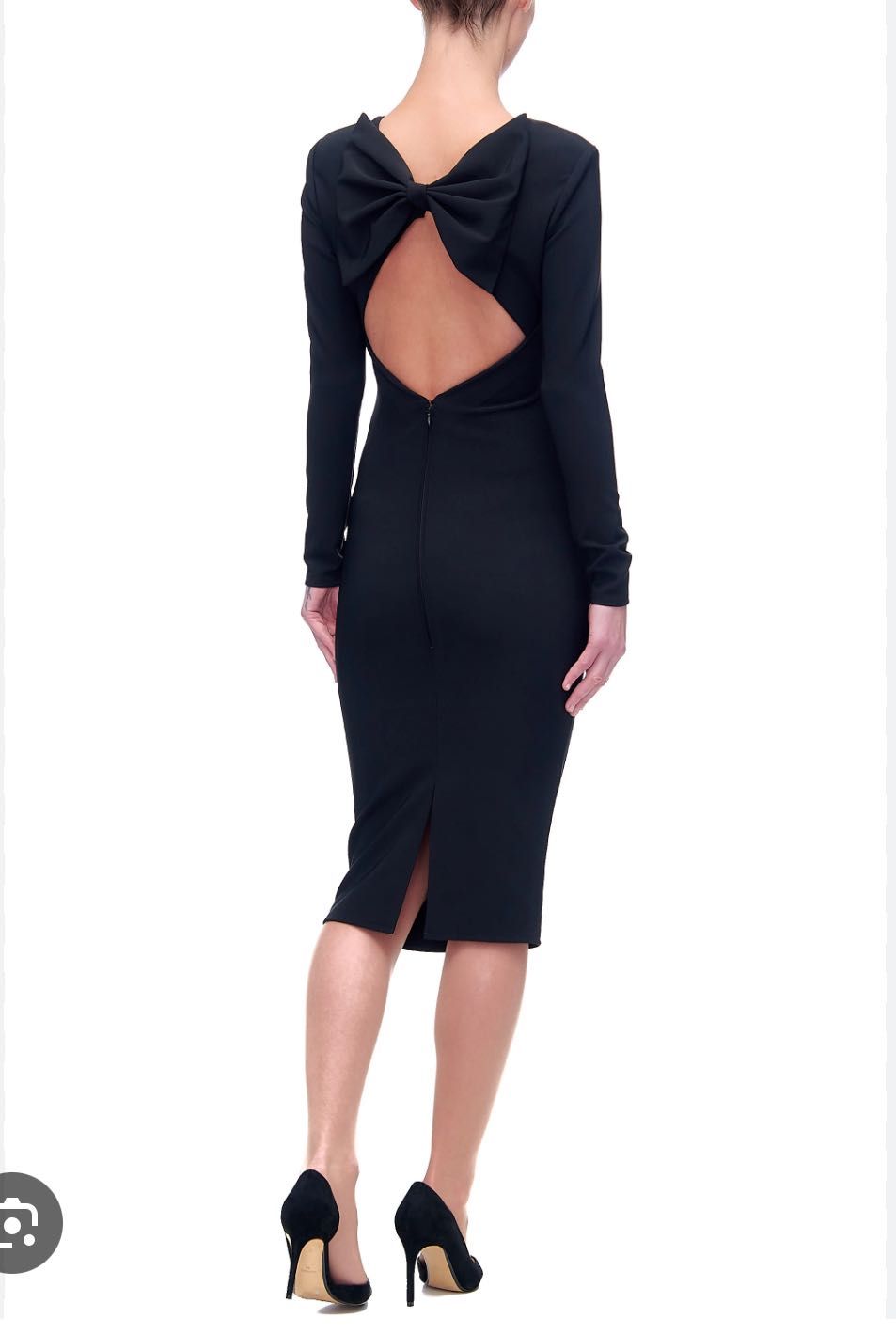 Sukienka Elisabetta Franchi xs 34 czarna z kokardą