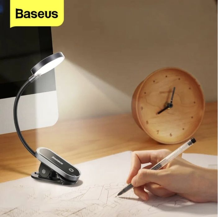 Лампа на прищіпці для читання Baseus Comfort Reading Mini Clip Lamp