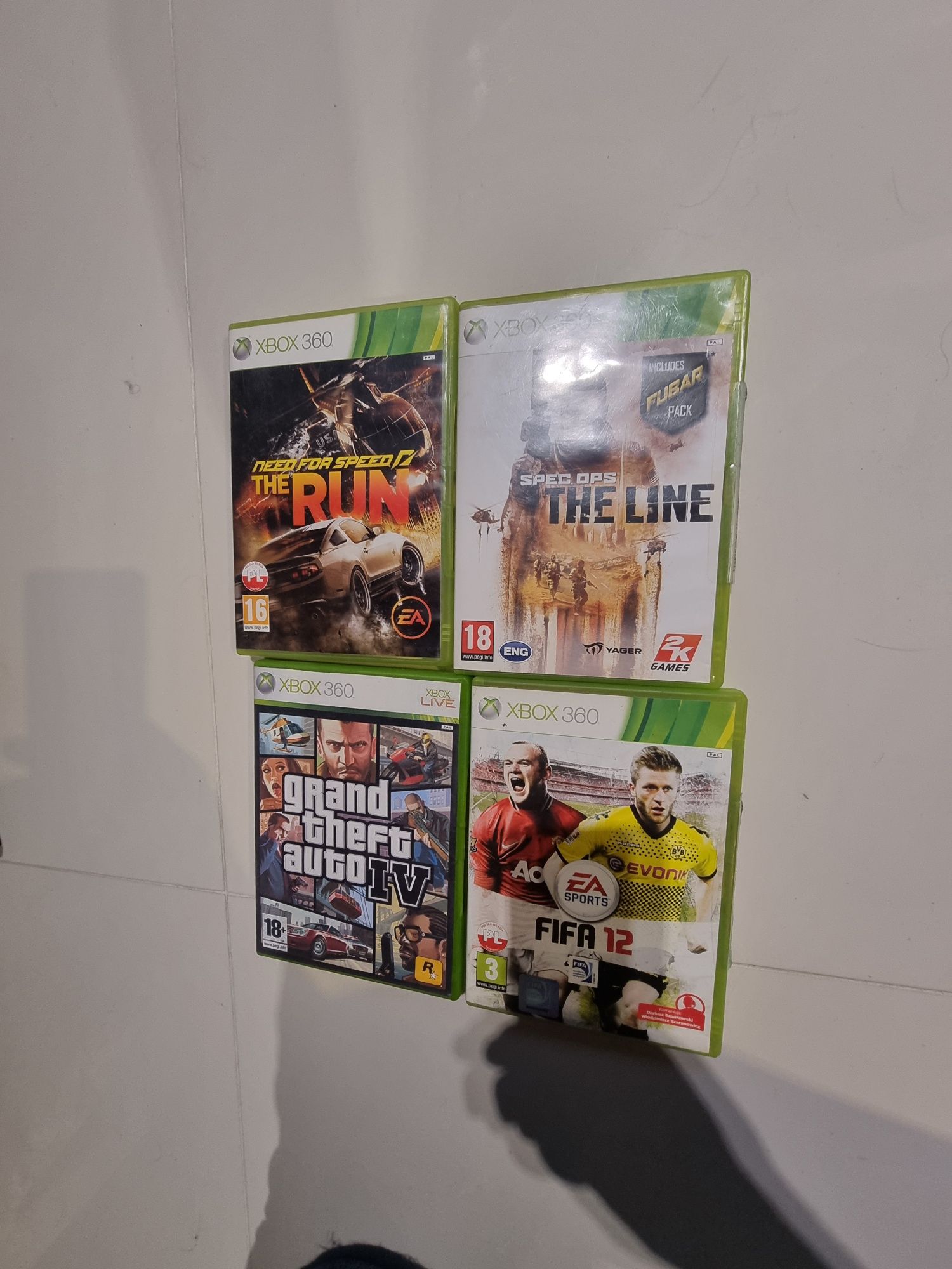 Gra gry Xbox 360 4szt  sprawne okazja