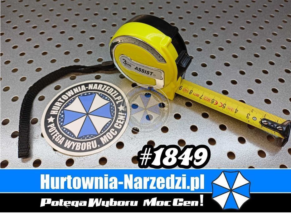 Miara zwijana 3m x19mm GR.0,14mm miara 3m miarka 3m taśma miernicza 3m