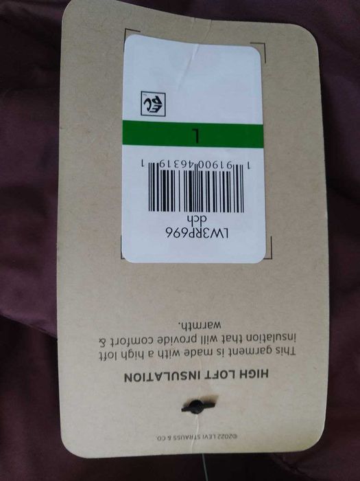 Тепла зимова куртка Levis Левіс бордо р.Л підійде на М