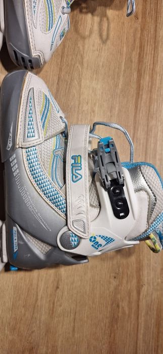 Lyzwy dzieciecie regulowane 32-35 Fila X One Ice White