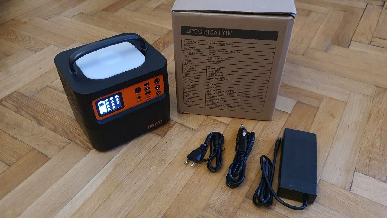 Зарядная станция Tig Fox T500 540Wh 150000mAh